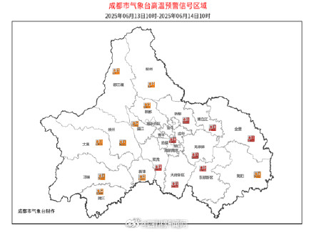 “烤”验升级！成都高温红色预警信号三连发