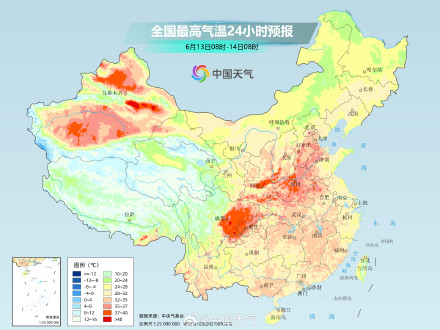 四川盆地至华北平原高温连成片 下周高温强度更强
