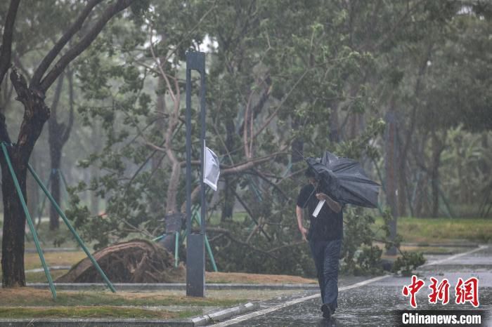 台风“蝴蝶”带来较强风雨影响三亚