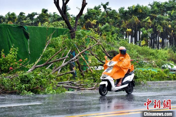 台风“蝴蝶”带来较强风雨影响三亚