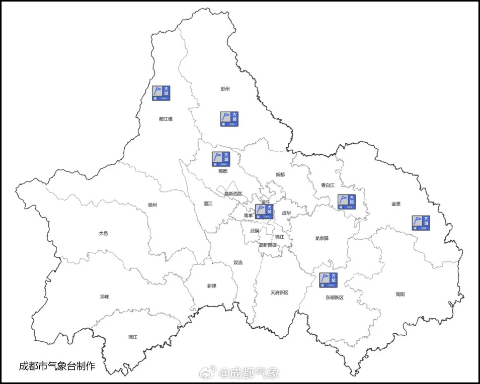 大风+雷电+短时强降水!成都最大风力可达8级以上,终于凉快了一点 大风+雷电+短时强降水!成都最大风力可达8级以上,终于凉快了一点