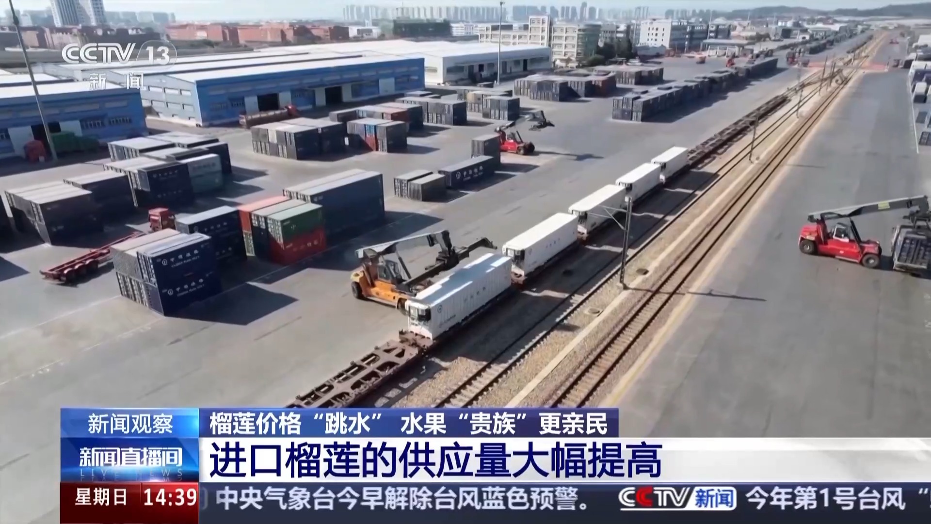 榴莲价格便宜了 原来和这条专线有关 榴莲价格便宜了 原来和这条专线有关