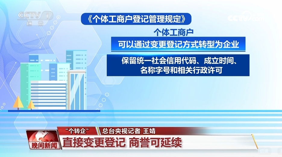 "个转企"、跨区迁移 新规破解小生意的“老大难”问题 "个转企"、跨区迁移 新规破解小生意的“老大难”问题