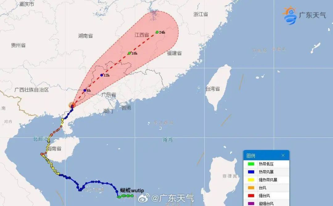 广东一地出现水龙卷！台风“蝴蝶”两次登陆后，大雨仍将持续