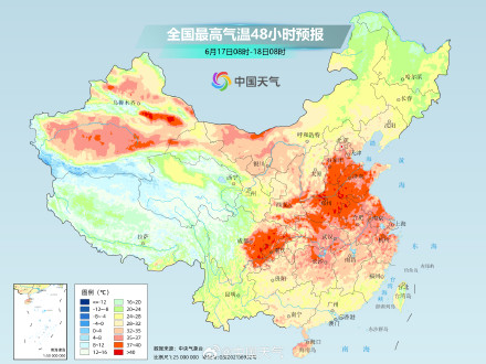 四川盆地到华北平原将现成片高温 局地可达40℃ 四川盆地到华北平原将现成片高温 局地可达40℃