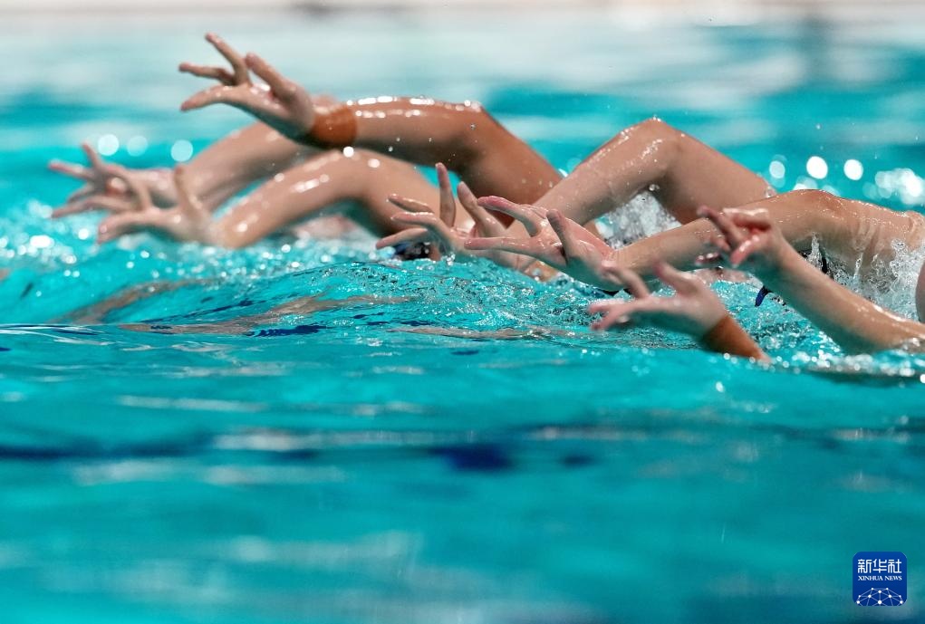 花样游泳世界杯总决赛:中国队夺得集体技巧自选冠军 花样游泳世界杯总决赛:中国队夺得集体技巧自选冠军