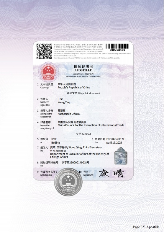 外交部将试点签发电子附加证明书