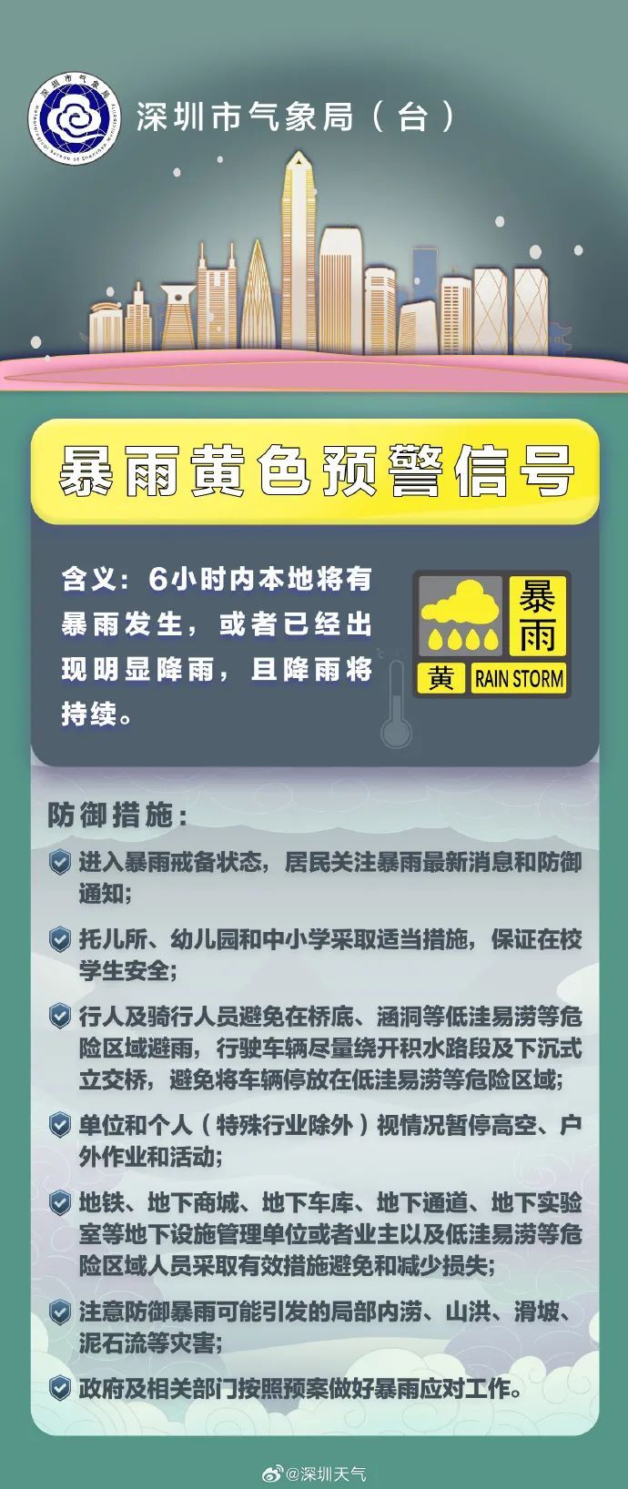 暴雨+8级大风!深圳多预警信号生效中! 暴雨+8级大风!深圳多预警信号生效中!