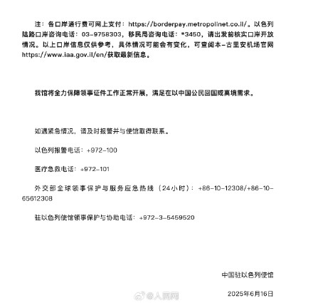 中使馆:提醒在以中国公民尽快通过陆路离境! 中使馆:提醒在以中国公民尽快通过陆路离境!