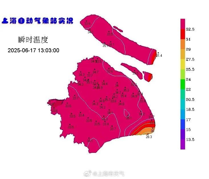 提早近10天,上海迎来今年首个高温日!梅雨中场休息,抓紧晾晒吧 提早近10天,上海迎来今年首个高温日!梅雨中场休息,抓紧晾晒吧