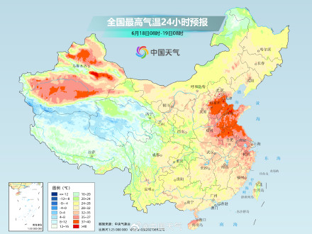 中东部高温缩减 江南多地炎热不退场 中东部高温缩减 江南多地炎热不退场