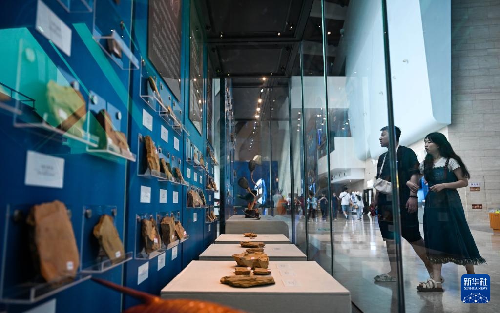 澄江古生物化石亮相国家海洋博物馆