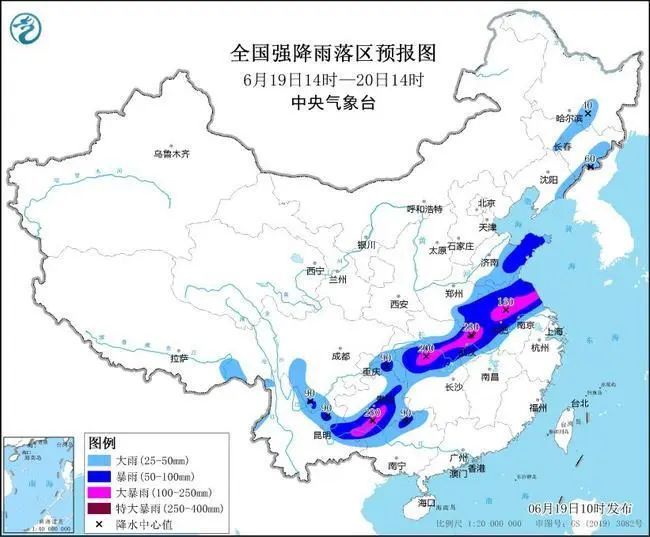 中央气象台发布暴雨黄色预警 安徽、江苏、湖北、湖南、贵州、广西6省区局地有特大暴雨 中央气象台发布暴雨黄色预警 安徽、江苏、湖北、湖南、贵州、广西6省区局地有特大暴雨
