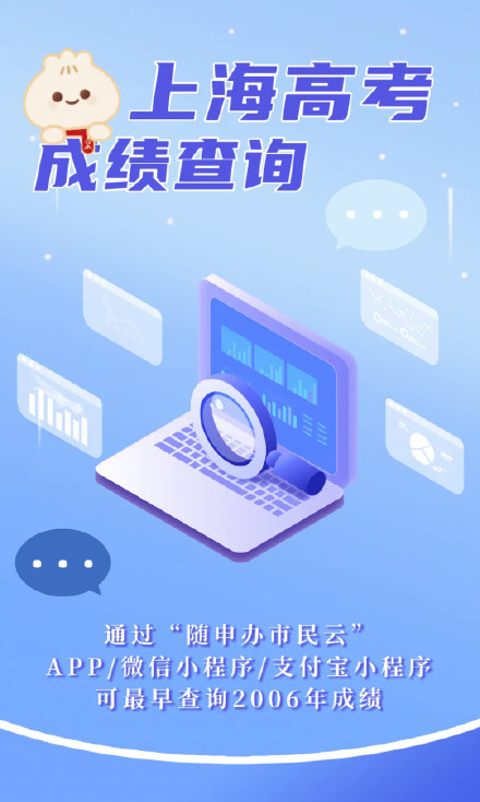 十几年前的高考成绩可以在“随申办市民云”上查询！你当年考几分？