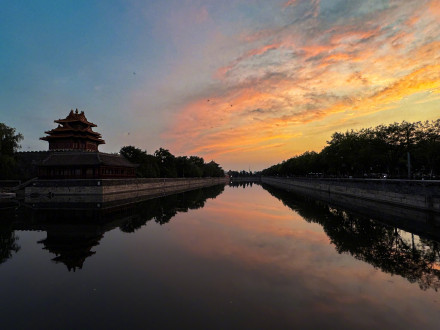 美丽北京|金霞染京城!故宫角楼邂逅景山落日 美丽北京|金霞染京城!故宫角楼邂逅景山落日