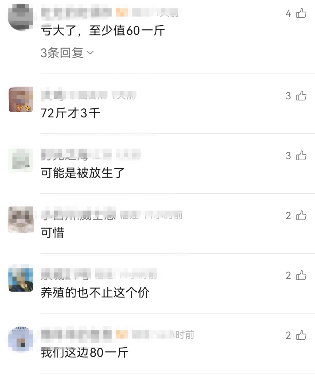 厦门一男子钓到了72斤重的石斑鱼,被人3000元买走,网友炸锅了...... 厦门一男子钓到了72斤重的石斑鱼,被人3000元买走,网友炸锅了......