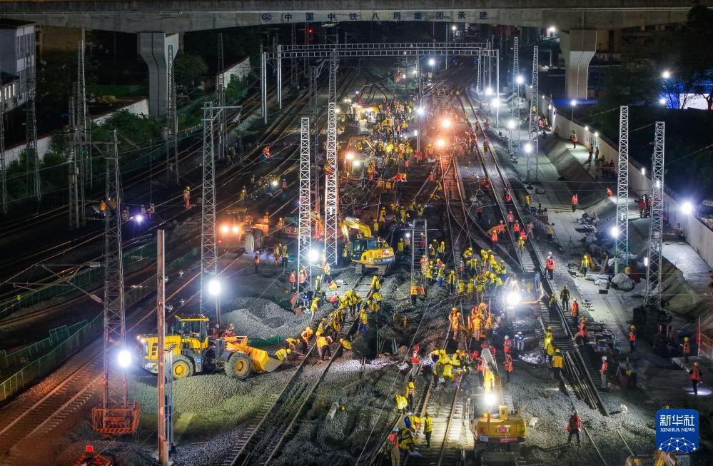 成渝中线高铁成都站改建工程整体过半 成渝中线高铁成都站改建工程整体过半