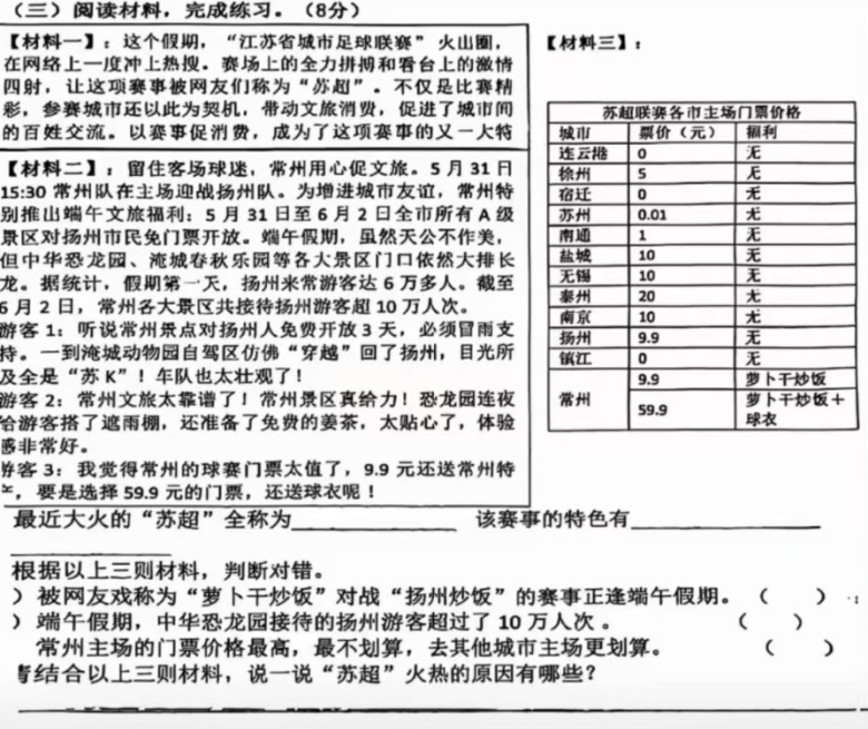 苏超杀入江苏卷!网友呆了…… 苏超杀入江苏卷!网友呆了……
