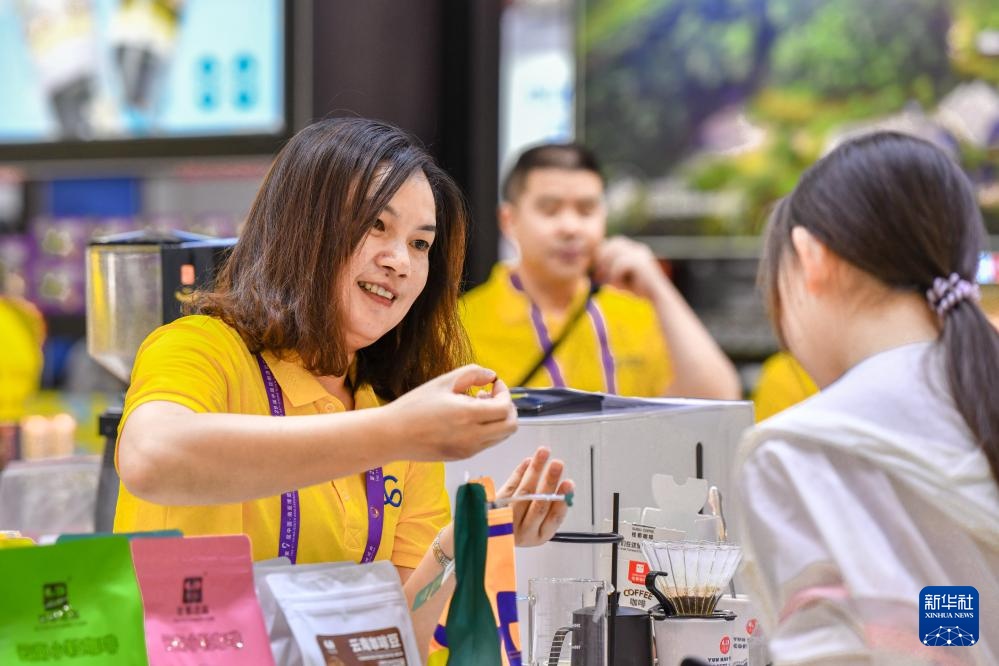 在南博会上感受云南咖啡独特魅力 在南博会上感受云南咖啡独特魅力