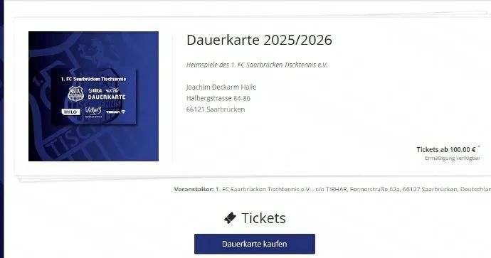 樊振东所在德甲俱乐部开票,门票100至800欧元 樊振东所在德甲俱乐部开票,门票100至800欧元