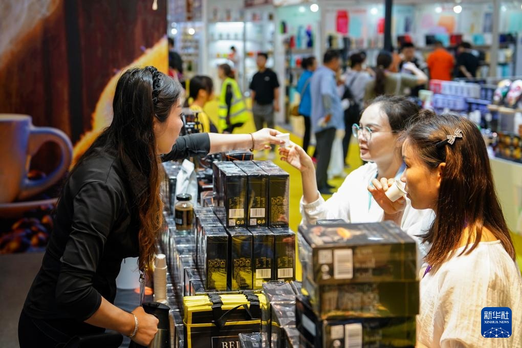 在南博会上感受云南咖啡独特魅力 在南博会上感受云南咖啡独特魅力