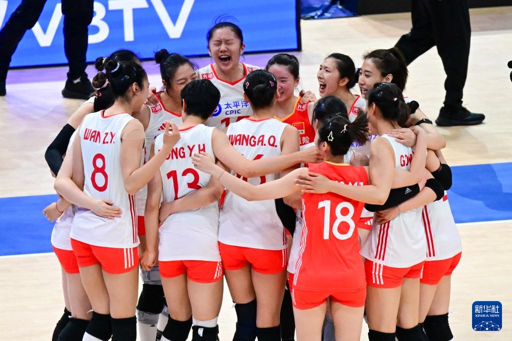 世界女排联赛（中国香港站）：中国队胜保加利亚队