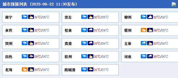 未来三天广西北部部分地区强降雨频繁 22日局地或现大暴雨