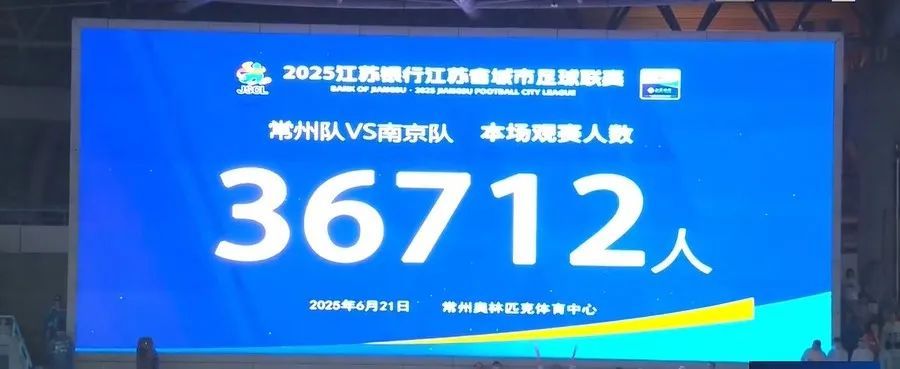 4比0，“南哥”排名第一！36712人，“苏超”观众再破纪录！