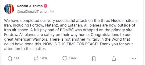 美国打击伊朗核设施,伊朗对以色列发起新一轮袭击……最新消息汇总 美国打击伊朗核设施,伊朗对以色列发起新一轮袭击……最新消息汇总