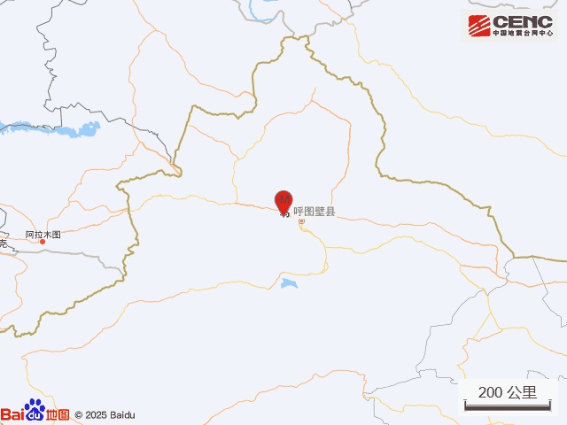 新疆昌吉州呼图壁县发生3.4级地震,震源深度15千米 新疆昌吉州呼图壁县发生3.4级地震,震源深度15千米