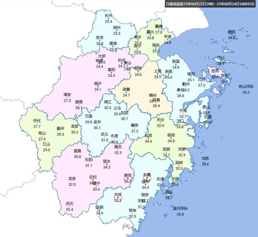 暴雨、8至10级雷雨大风、警惕强对流！浙江大范围高温来袭