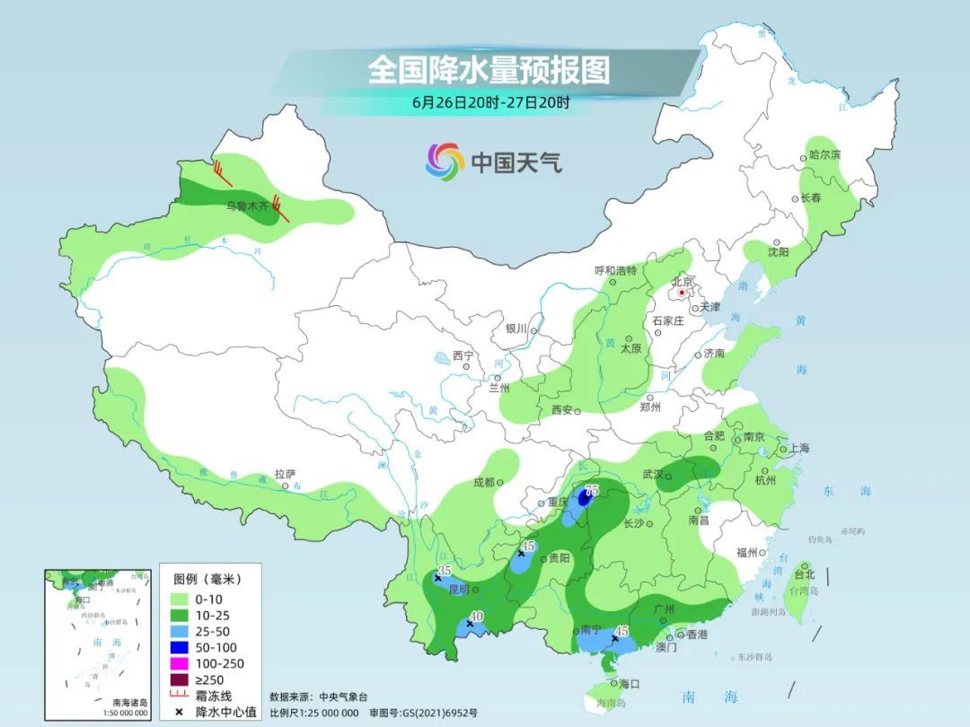 南方新一轮强降雨过程鼎盛时段到来