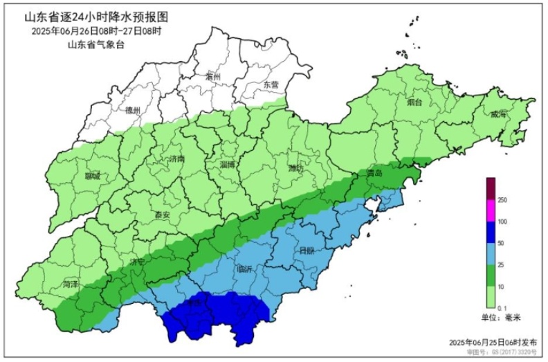 暴雨黄色预警!山东中南部等地有大到暴雨,局地大暴雨 暴雨黄色预警!山东中南部等地有大到暴雨,局地大暴雨