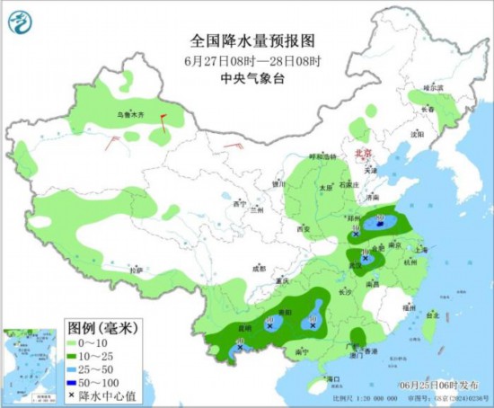 西南地区东部至黄淮等地将有强降水 京津冀鲁等地仍有高温天气 西南地区东部至黄淮等地将有强降水 京津冀鲁等地仍有高温天气