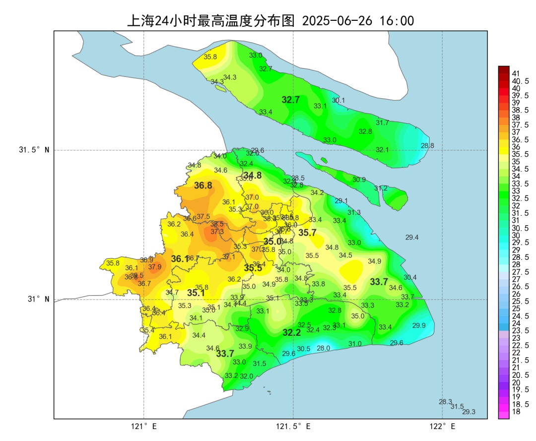 上海明冲37℃!下周更猛:高温+雷雨“蒸煮”模式开启,38℃在候场 上海明冲37℃!下周更猛:高温+雷雨“蒸煮”模式开启,38℃在候场