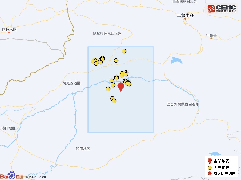 新疆阿克苏地区沙雅县发生3.8级地震,震源深度24千米 新疆阿克苏地区沙雅县发生3.8级地震,震源深度24千米