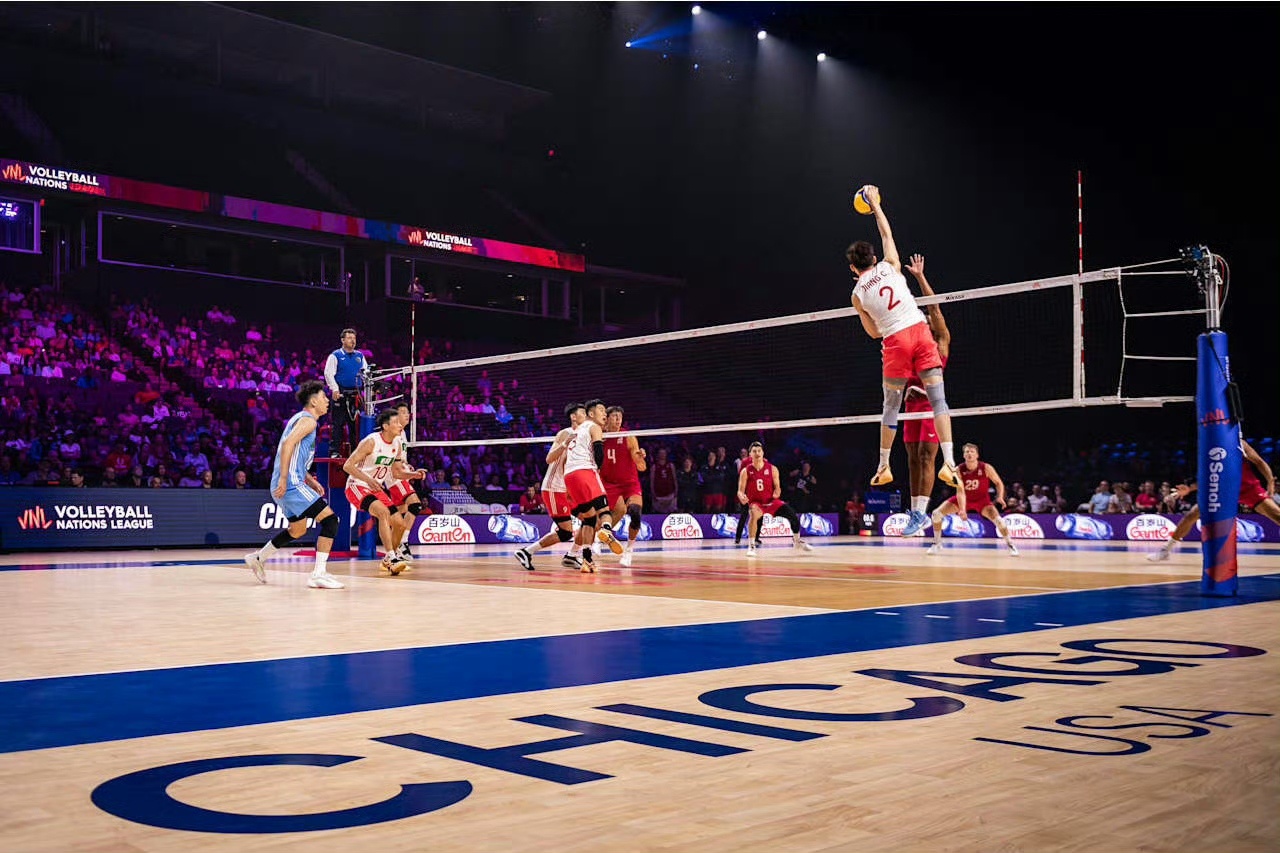 世联赛芝加哥站开赛,中国男排2:3惜败美国队 世联赛芝加哥站开赛,中国男排2:3惜败美国队