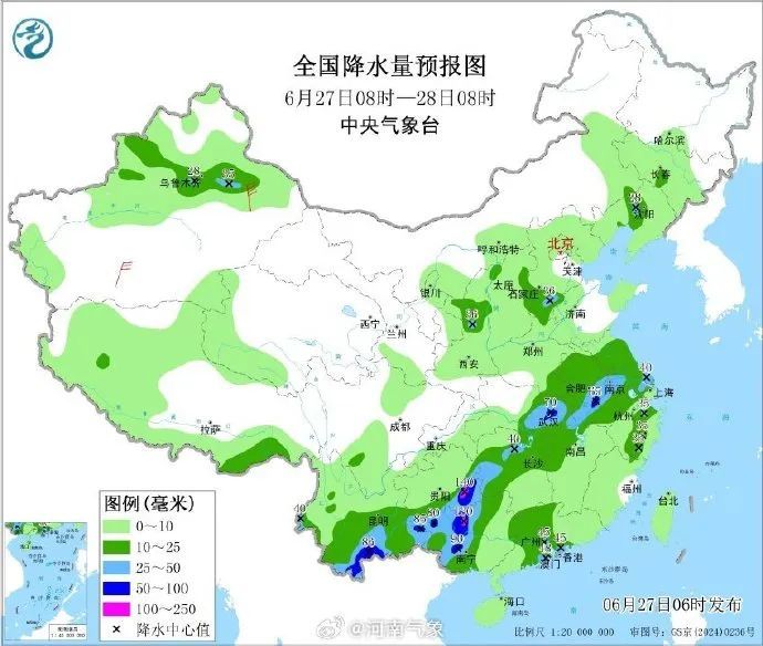 郑州今日将有雷阵雨