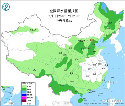 7月初降雨高温形势有大转变
