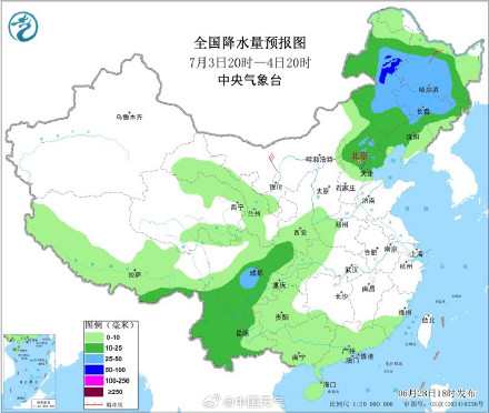 7月初降雨高温形势有大转变