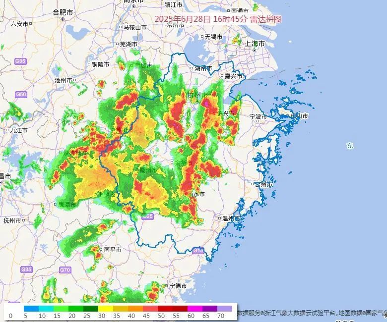 8到11级雷雨大风！@浙江人 今夜不要乱跑，下周这波真的太猛
