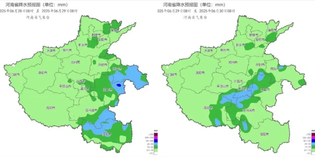雨！雨！雨！本周末河南天气雨水仍是主角，大部地区阵雨，局地有暴雨