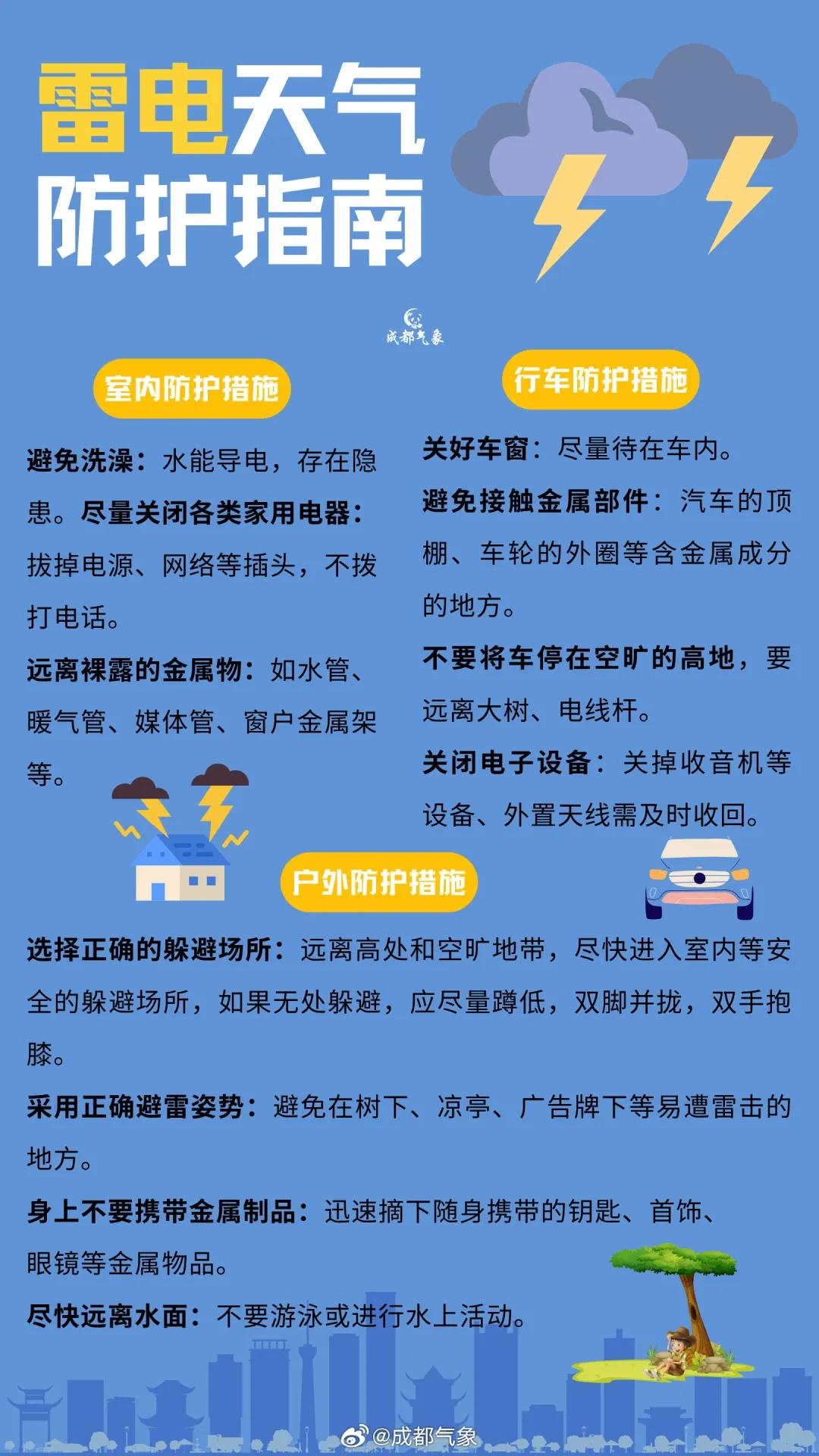 注意防范！成都发布暴雨橙色预警信号