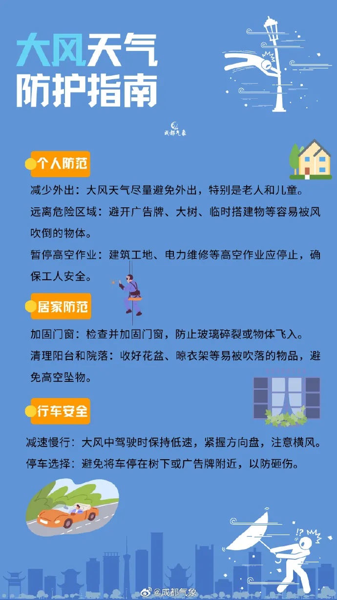 注意防范！成都发布暴雨橙色预警信号