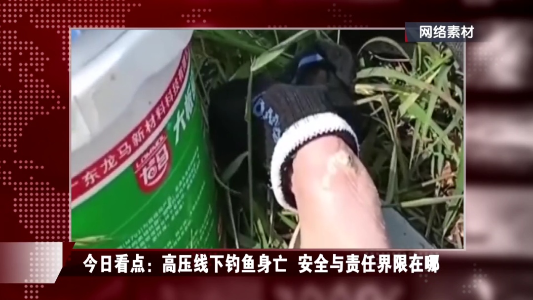 男子在高压线下钓鱼身亡，家属索赔百万元