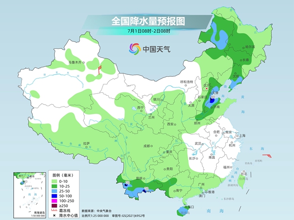 四川盆地及华北东北等地降雨频繁 中东部大范围高温闷热天气发展 四川盆地及华北东北等地降雨频繁 中东部大范围高温闷热天气发展