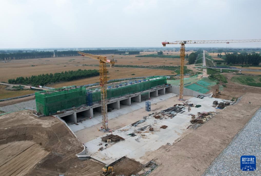 河北高碑店:兰沟洼蓄滞洪区工程建设忙 河北高碑店:兰沟洼蓄滞洪区工程建设忙