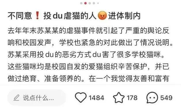 确认了!考生苏某某,与因虐猫被处分的苏某某为同一人 确认了!考生苏某某,与因虐猫被处分的苏某某为同一人