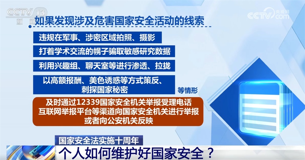 《国家安全法》10年来如何为国家“保驾护航”？个人如何维护好国家安全？一文速览↓