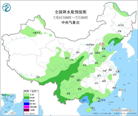 副高北跳北方切换暴雨模式 2日至3日京津冀辽吉等地将有较强降雨过程